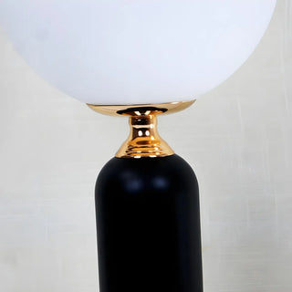 Minimalist White Globe Metal Bedroom Decor Table Lamp Zawala Image - 11