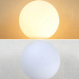 Minimalist White Globe Metal Bedroom Decor Table Lamp Zawala Image - 13