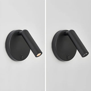 Rotating Cylinder Aluminum Bedside Reading Wall Light Image - 10