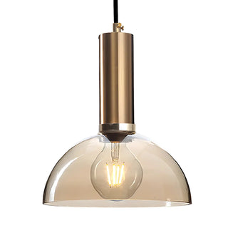 ZOWALA - Modern Clear Glass Dome Dining Room Pendant Light Image - 18