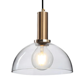 ZOWALA - Modern Clear Glass Dome Dining Room Pendant Light Image - 19