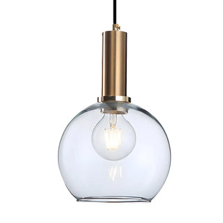 ZOWALA - Modern Clear Glass Dome Dining Room Pendant Light Image - 20