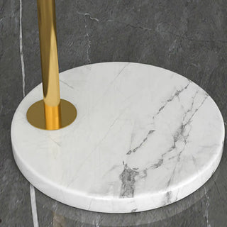 ZOWALA - Simple Adjustable Barrel Gold Floor Lamp with Storage Image - 7