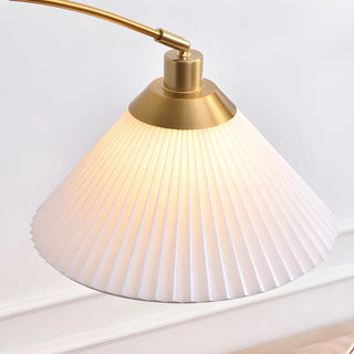 Adjustable Simple Cone Side Table Gold Floor Lamp Zawala Image - 7