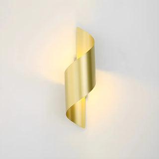 Gold Artistic Metal Spiral Small Wall Light Warm Light Zawala Image - 10