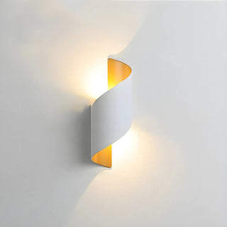 Gold Artistic Metal Spiral Small Wall Light Warm Light Zawala Image - 4