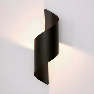 Gold Artistic Metal Spiral Small Wall Light Warm Light Zawala Image - 6