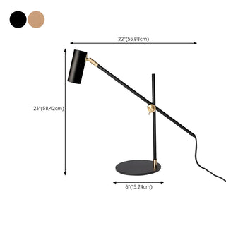 Sleek Gold Adjustable Column Shade Metal Table Lamp Zawala #size