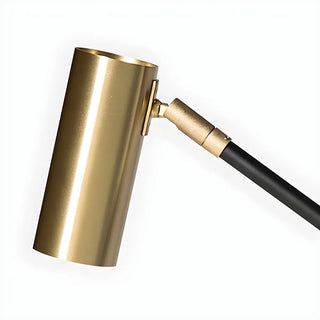 Sleek Gold Adjustable Column Shade Metal Table Lamp Zawala Image - 7