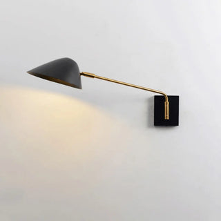 Modern Black Geometric Dual-Arm Rotatable Wall Lamp Zawala Image - 3