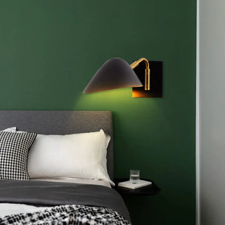Modern Black Geometric Dual-Arm Rotatable Wall Lamp Zawala Image - 8