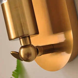 Bedroom Exposed Bulb Gold Geometric Wall Sconce Zawala Image - 6