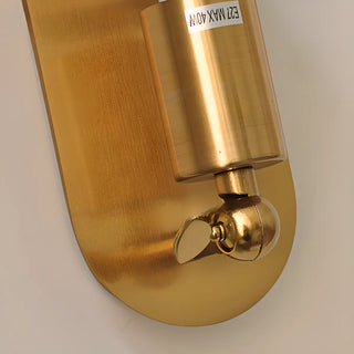 Bedroom Exposed Bulb Gold Geometric Wall Sconce Zawala Image - 7