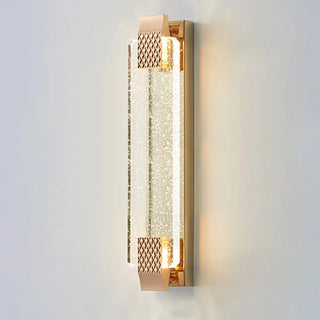 Gold Modern Geometric Crystal Outdoor Wall Lights Zawala Image - 10