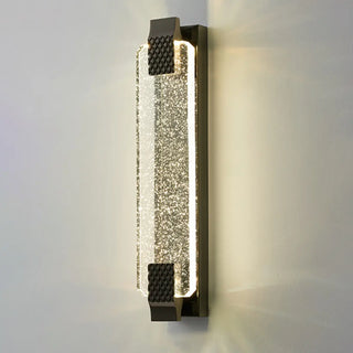 Gold Modern Geometric Crystal Outdoor Wall Lights Zawala Image - 13