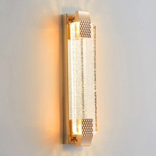 Gold Modern Geometric Crystal Outdoor Wall Lights Zawala Image - 14