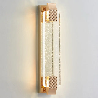 Gold Modern Geometric Crystal Outdoor Wall Lights Zawala Image - 15