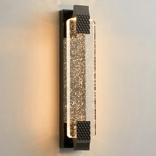 Gold Modern Geometric Crystal Outdoor Wall Lights Zawala Image - 17