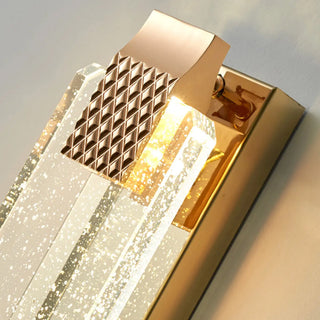 Gold Modern Geometric Crystal Outdoor Wall Lights Zawala Image - 20