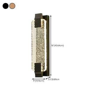 Gold Modern Geometric Crystal Outdoor Wall Lights Zawala #size