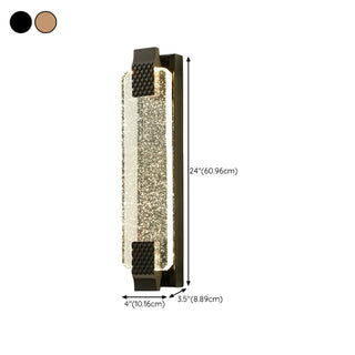 Gold Modern Geometric Crystal Outdoor Wall Lights Zawala Image - 24