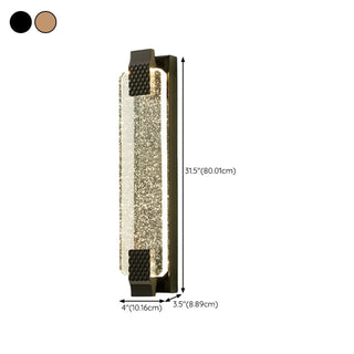 Gold Modern Geometric Crystal Outdoor Wall Lights Zawala Image - 25