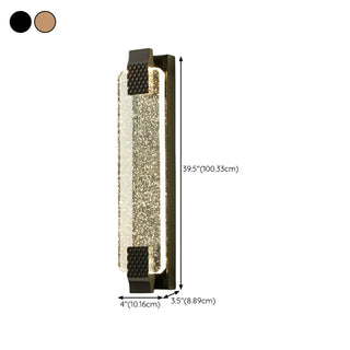 Gold Modern Geometric Crystal Outdoor Wall Lights Zawala Image - 26
