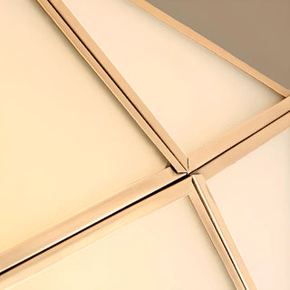 ZOWALA - Bedroom Octagonal Drum Gold Flush Mount Ceiling Light Image - 18