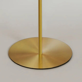 ZOWALA - Gold Pleated Fabric Bedside Floor Lamp Image - 6