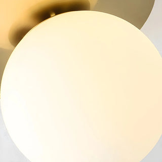 ZOWALA - Gold Ripple Glass Globe Semi-Flush Mount Light Image - 21