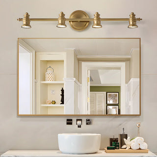 Vintage Black Three-Light Bathroom Vanity Fixture Zawala Image - 1