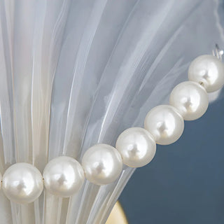 Coastal Shell Pearl Frosted Glass Gold Wall Sconce Zawala Image - 11