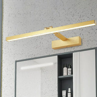 Gold Rotatable LED Rectangular Vanity Light Fixture Zawala Image - 4