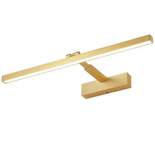 Gold Rotatable LED Rectangular Vanity Light Fixture Zawala Image - 5