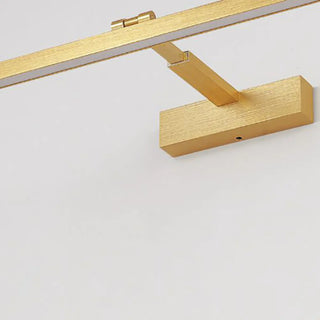Gold Rotatable LED Rectangular Vanity Light Fixture Zawala Image - 6