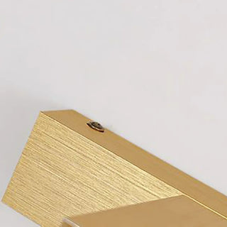 Gold Rotatable LED Rectangular Vanity Light Fixture Zawala Image - 7