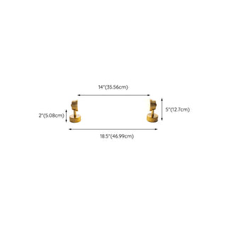 Warm Glow White Cylindrical Wall Vanity Light Zawala Image - 12
