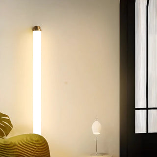 Warm Glow White Cylindrical Wall Vanity Light Zawala Image - 6