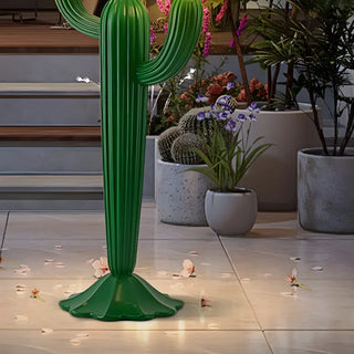 ZOWALA - Creative 3 Globe Lights Green Cactus Shaped Floor Lamp Image - 4