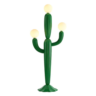 ZOWALA - Creative 3 Globe Lights Green Cactus Shaped Floor Lamp Image - 6