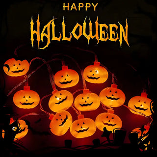 ZOWALA - Modern Halloween Crazy Pumpkin Lantern LED String Light Image - 1