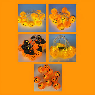 ZOWALA - Modern Halloween Crazy Pumpkin Lantern LED String Light Image - 10
