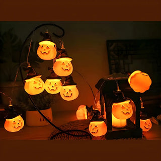 ZOWALA - Modern Halloween Crazy Pumpkin Lantern LED String Light Image - 11