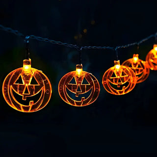 ZOWALA - Modern Halloween Crazy Pumpkin Lantern LED String Light Image - 12