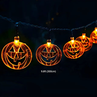 ZOWALA - Modern Halloween Crazy Pumpkin Lantern LED String Light Image - 15