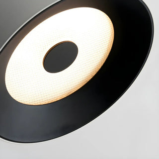 Hallway Black Cylinder Glass LED Flush Mount Light Zawala Image - 10