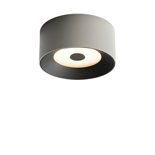 Hallway Black Cylinder Glass LED Flush Mount Light Zawala Image - 11