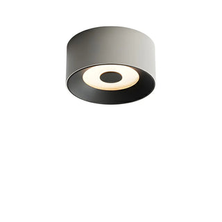 Hallway Black Cylinder Glass LED Flush Mount Light Zawala Image - 13