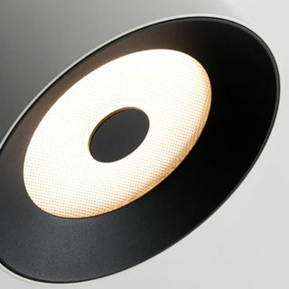Hallway Black Cylinder Glass LED Flush Mount Light Zawala Image - 8