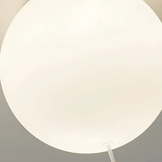 Hallway White Ball Hanging Bear Glass Flush Mount Light Zawala Image - 7